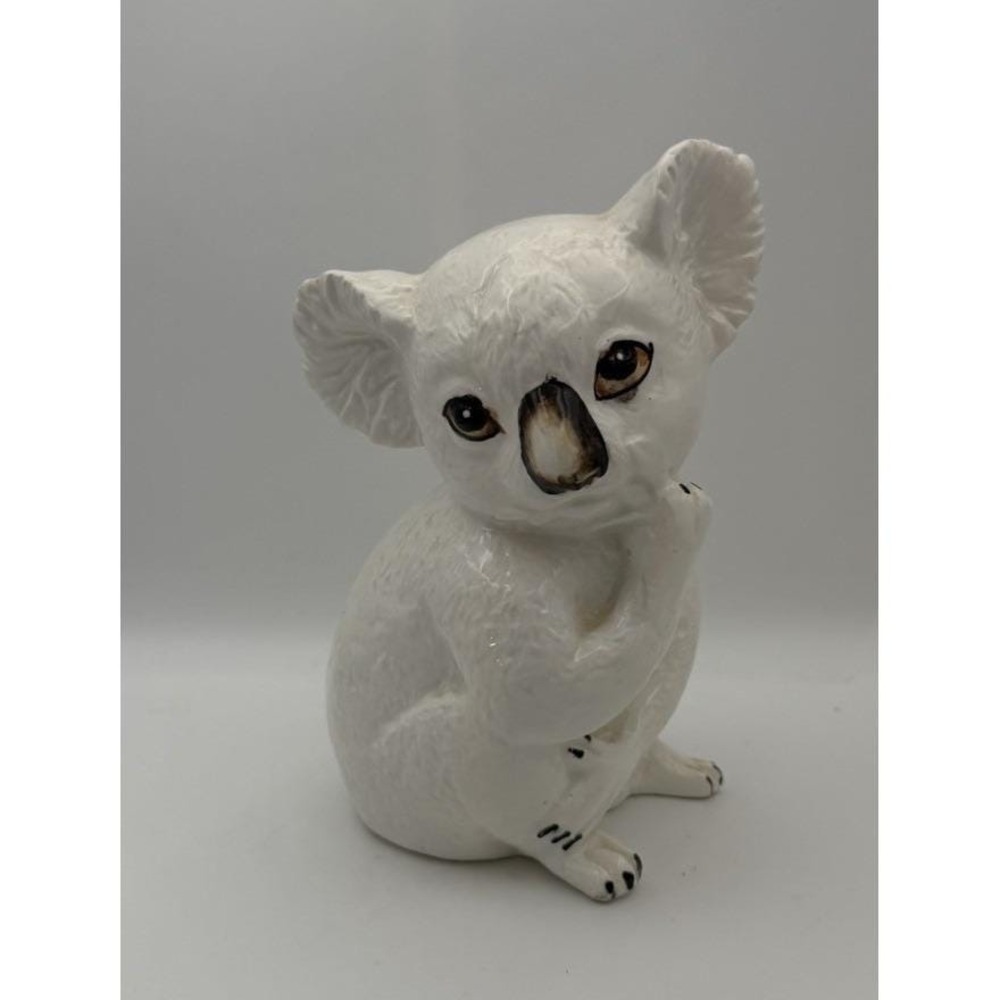 Vintage Andrea by Sadek White Koala Bear Figurine Japan Ceramic 7" Tall